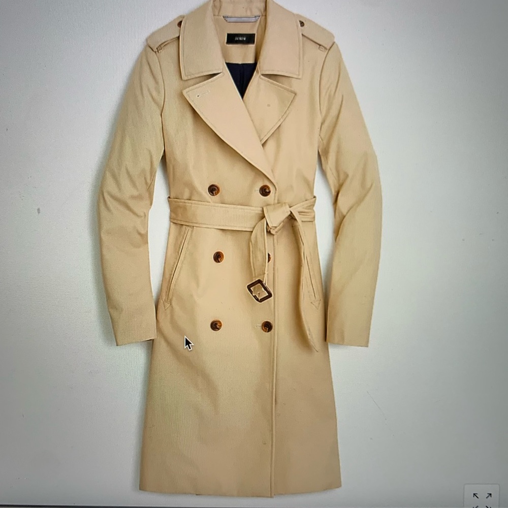 NWT J.CREW Women’s Icon Trench. Size 6. Khaki.